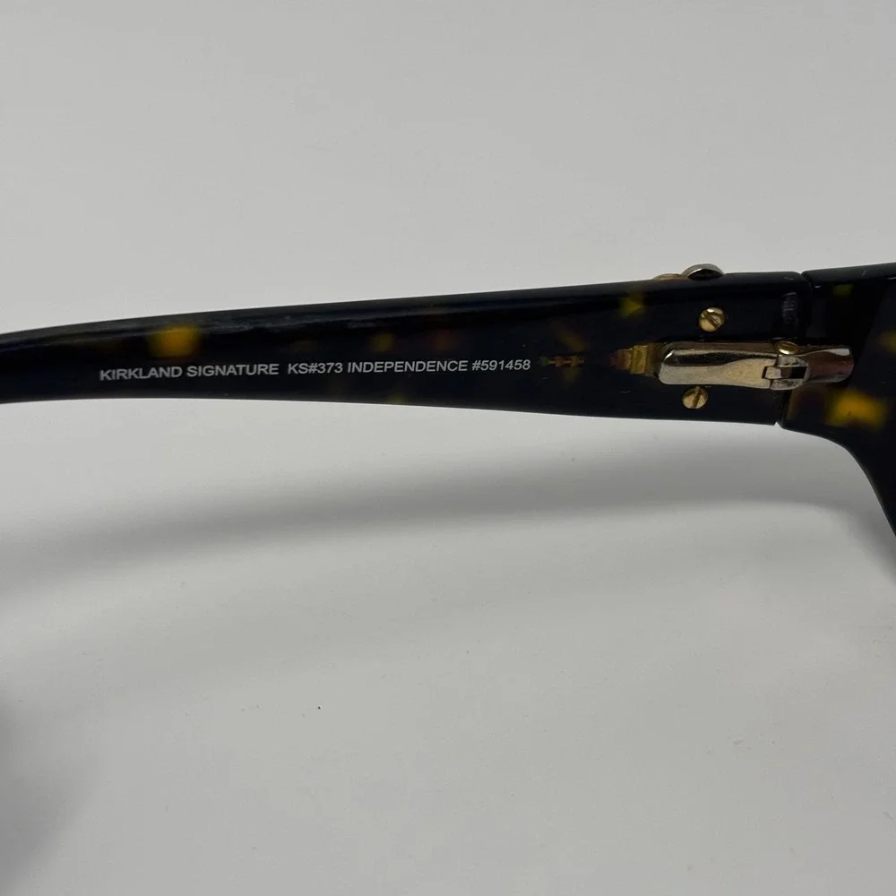 Kirkland Signature Sunglasses Girls Brown Havana‎ Oval Floral Y2K Aesthetic